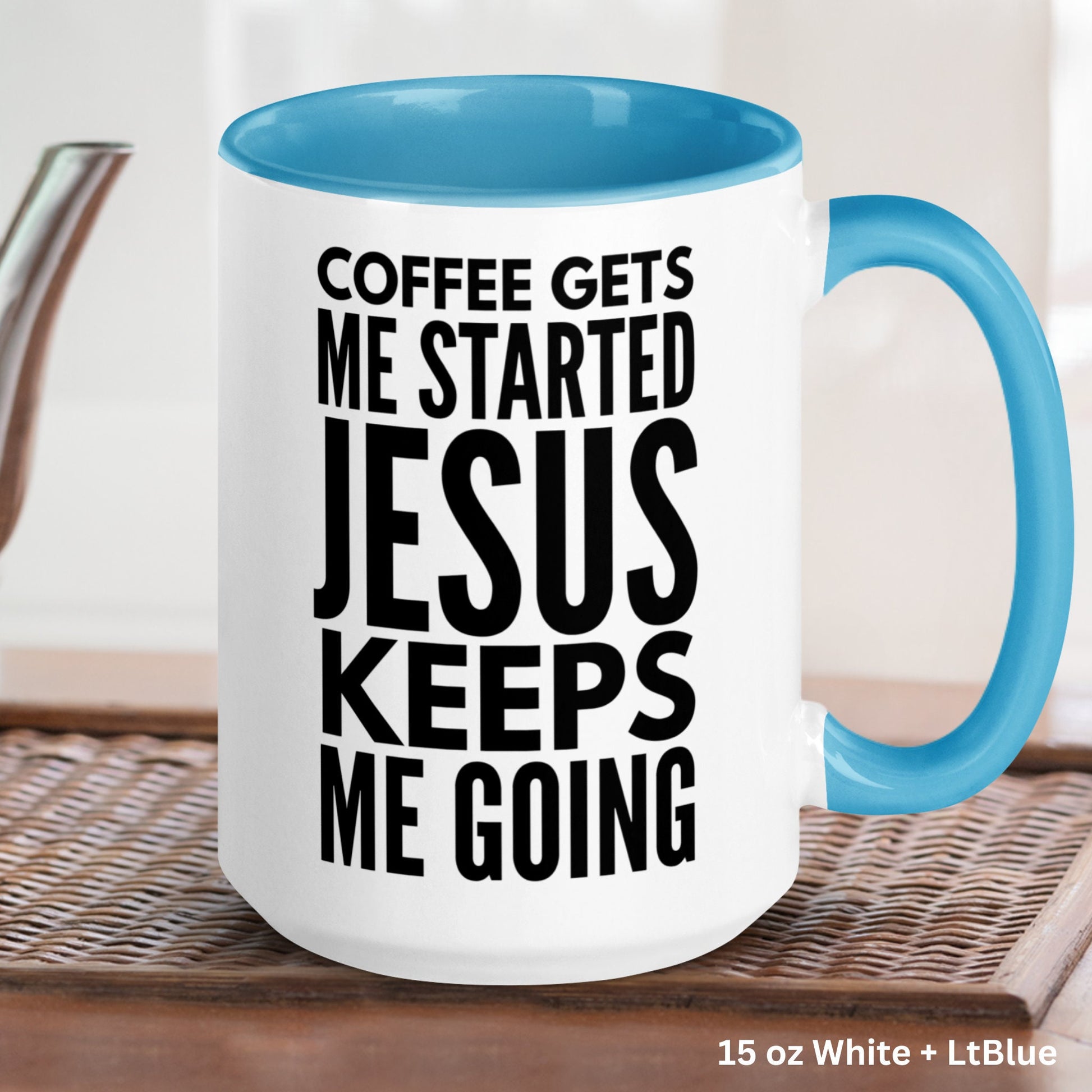 Christian Gifts, Christian Mugs, God Mug, Christian Coffee Mug - Zehnaria - FAITH AND RELIGION - Mugs