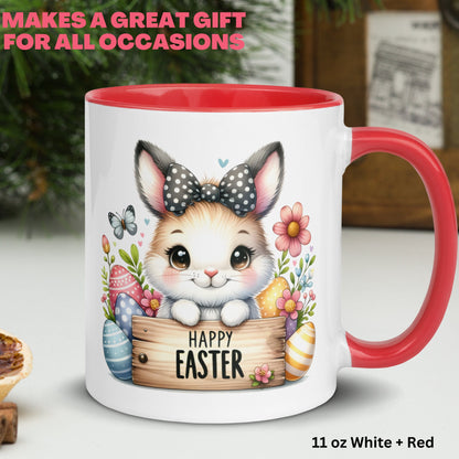 Happy Easter Mug, Easter Gifts, Easter Coffee Mug, Easter Bunny, Bunny Mug, Easter Gift Ideas & Decor, Easter Basket, 1469 - Zehnaria - MORE HOLIDAYS & SEASONS - Mugs