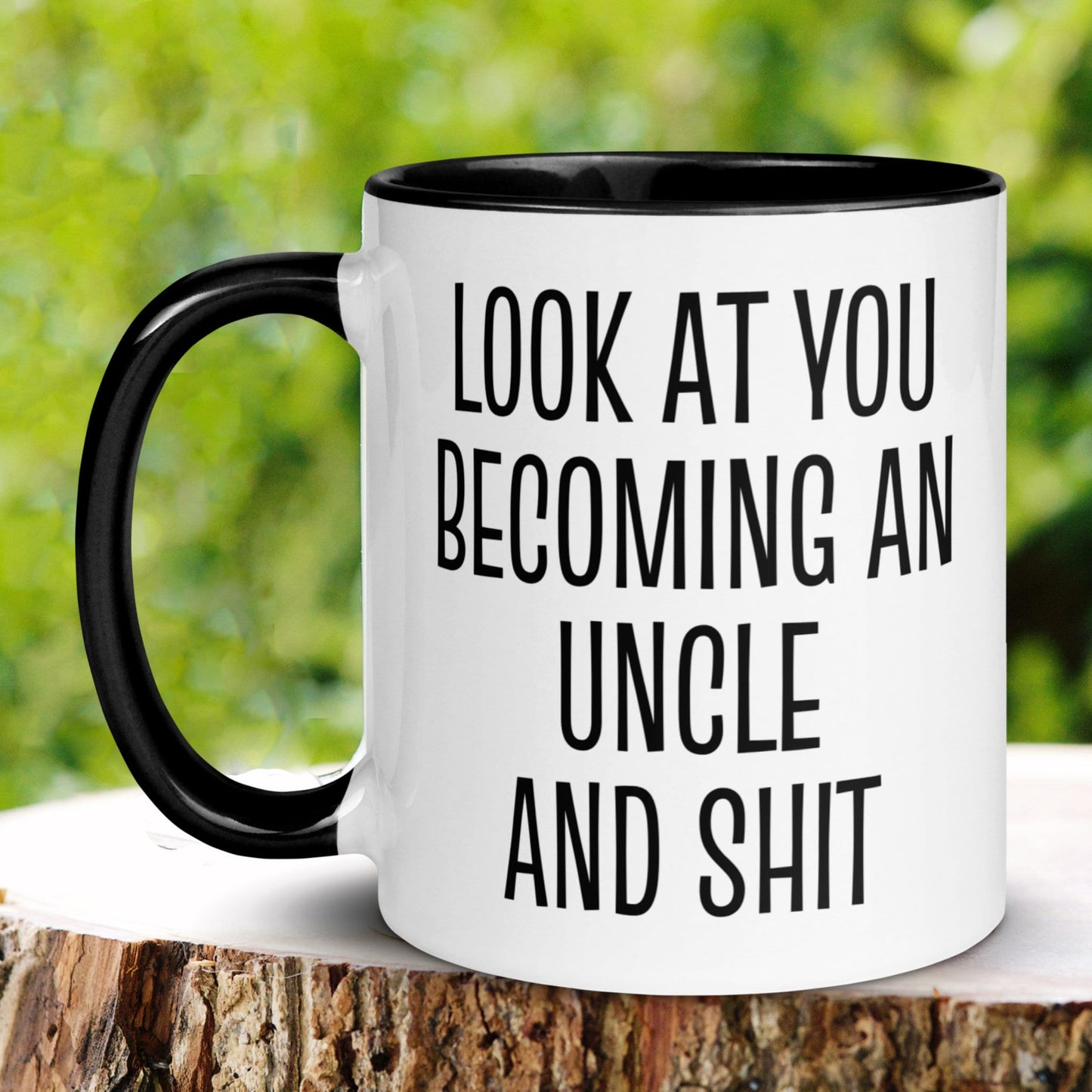 Uncle To Be Gift, Look At You Becoming An Uncle & Shit, Funny Coffee Mug, Level Up To Uncle - Zehnaria - FAMILY & FRIENDS - Mugs