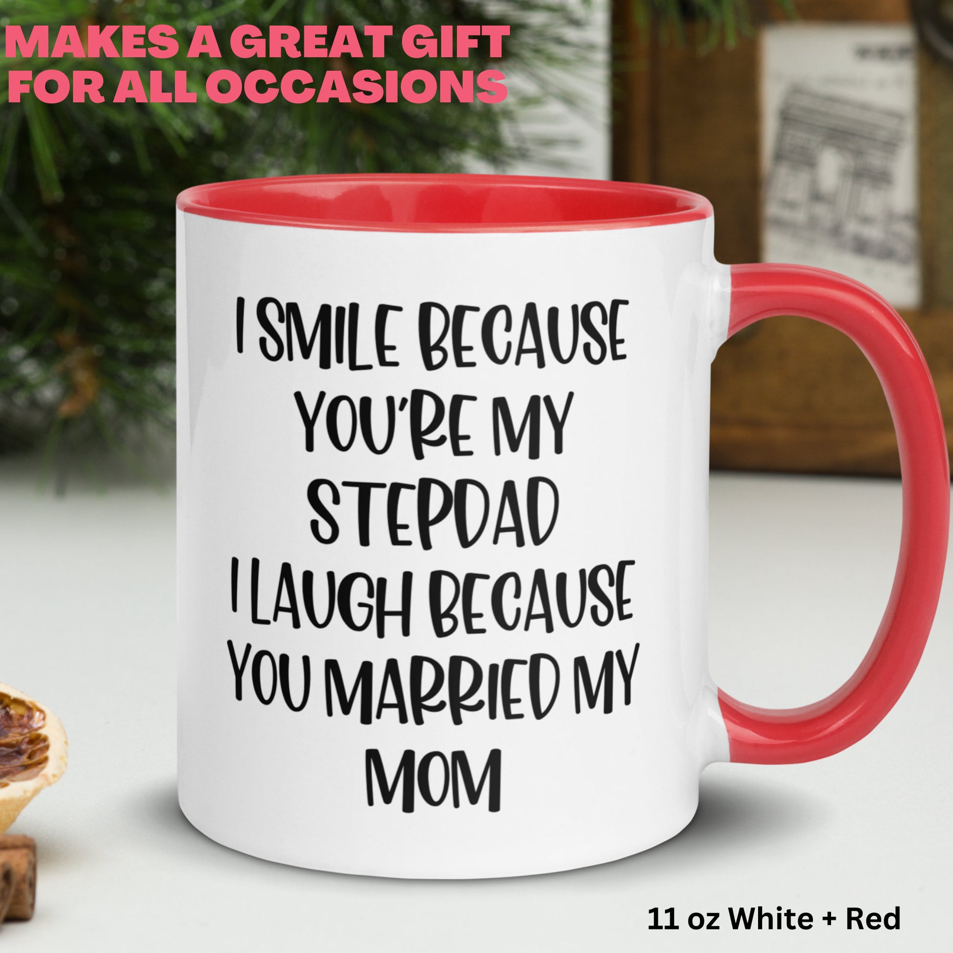 Bonus Dad Mug, Step Dad Gift, Fathers Day Mug, Best Dad Mug - Zehnaria - FAMILY & FRIENDS - Mugs