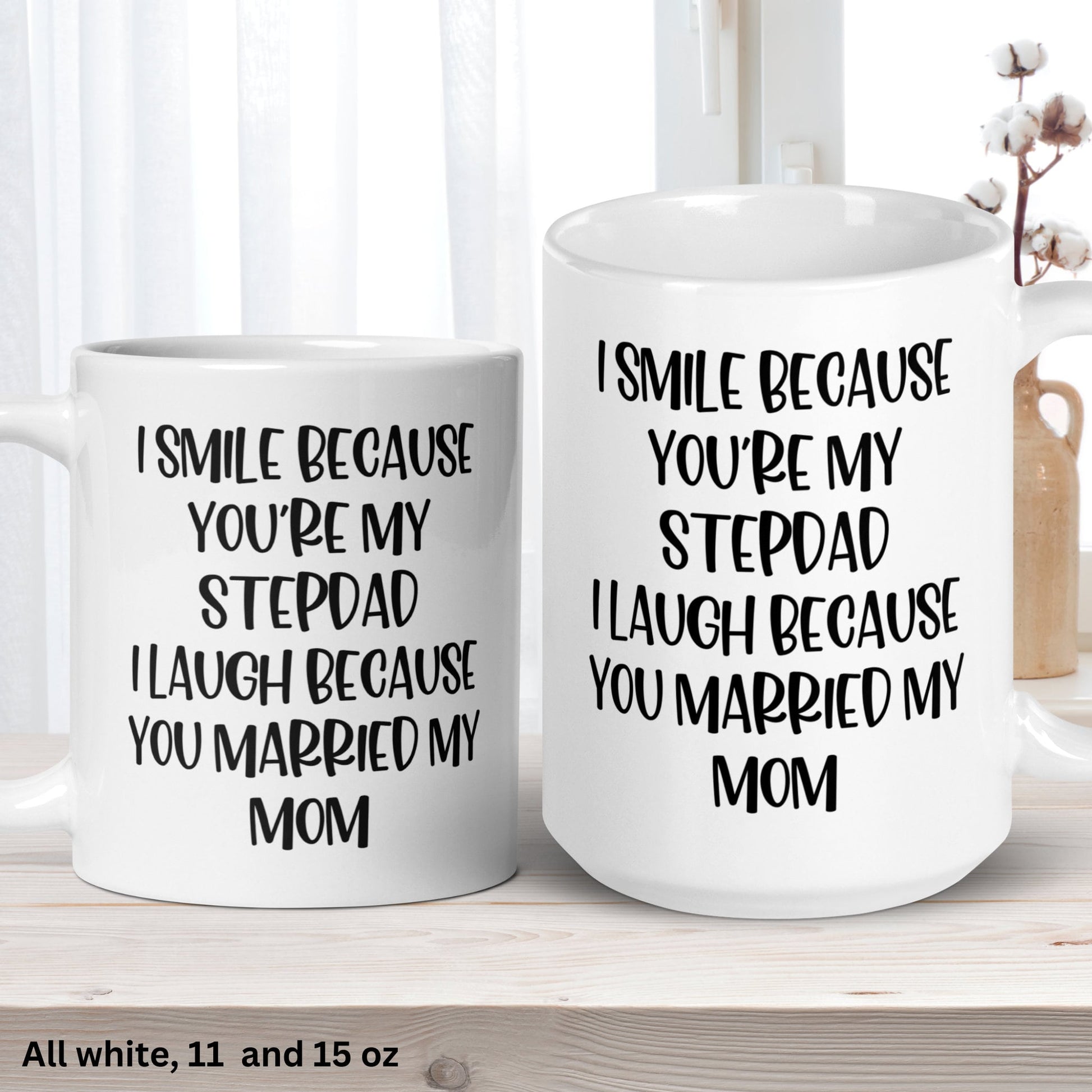 Bonus Dad Mug, Step Dad Gift, Fathers Day Mug, Best Dad Mug - Zehnaria - FAMILY & FRIENDS - Mugs