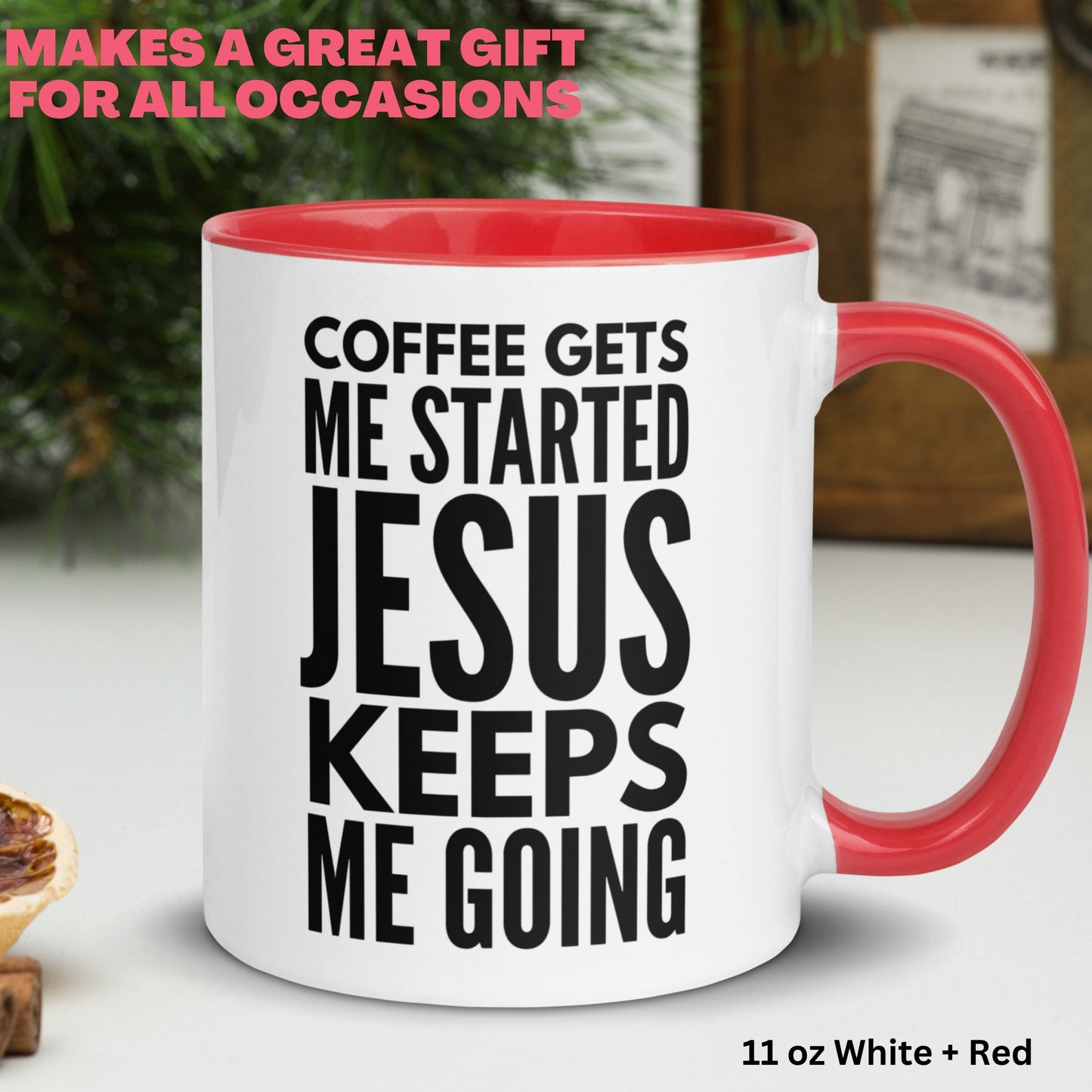 Christian Gifts, Christian Mugs, God Mug, Christian Coffee Mug - Zehnaria - FAITH AND RELIGION - Mugs