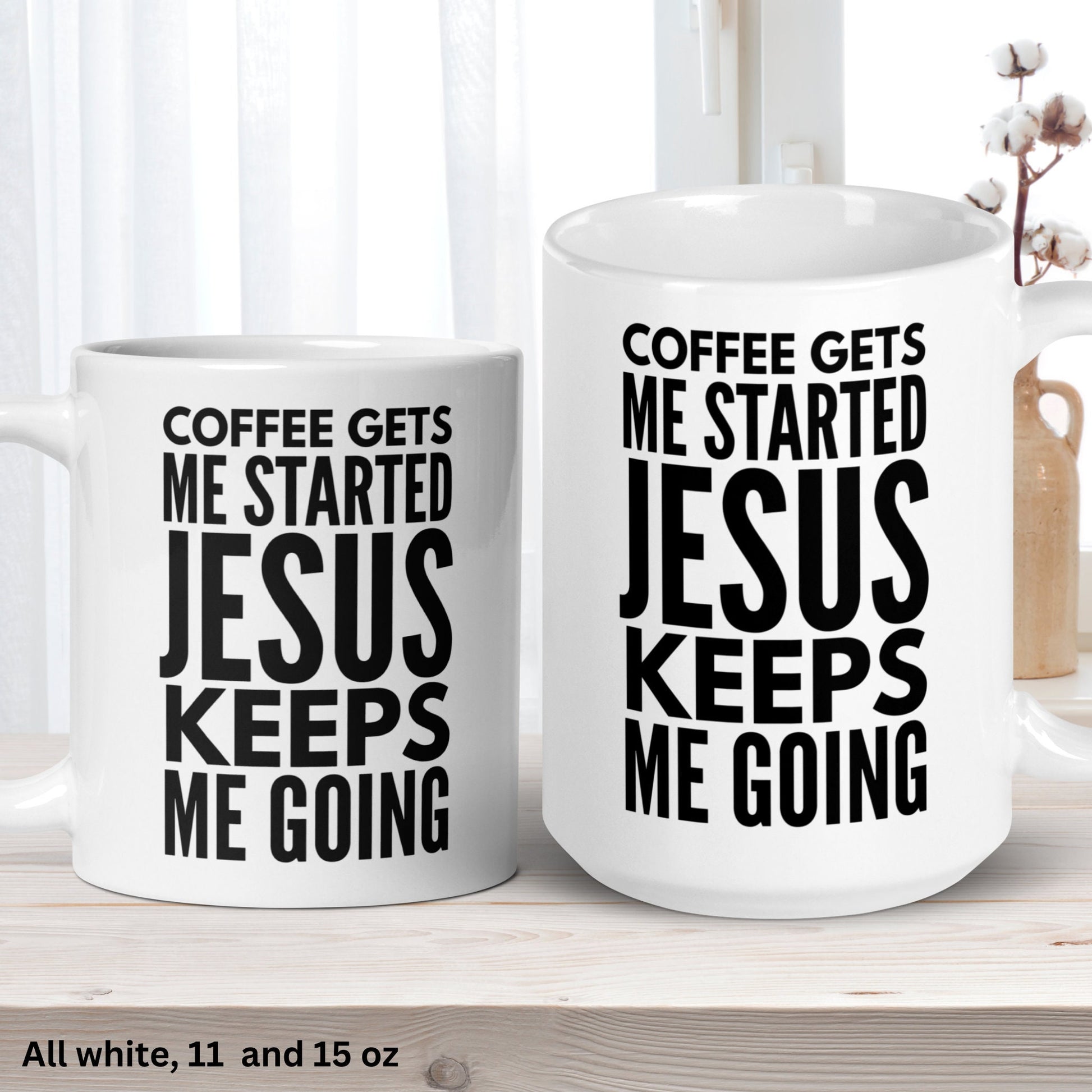 Christian Gifts, Christian Mugs, God Mug, Christian Coffee Mug - Zehnaria - FAITH AND RELIGION - Mugs