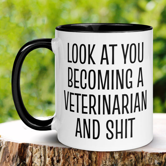 Veterinarian Gift, Graduation Mug, Veterinarian Mug, Vet Mug - Zehnaria - CAREER & EDUCATION - Mugs