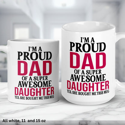 Fathers Day Gifts, Gifts For Dad, Father Gift, Dad Mug - Zehnaria - FAMILY & FRIENDS - Mugs