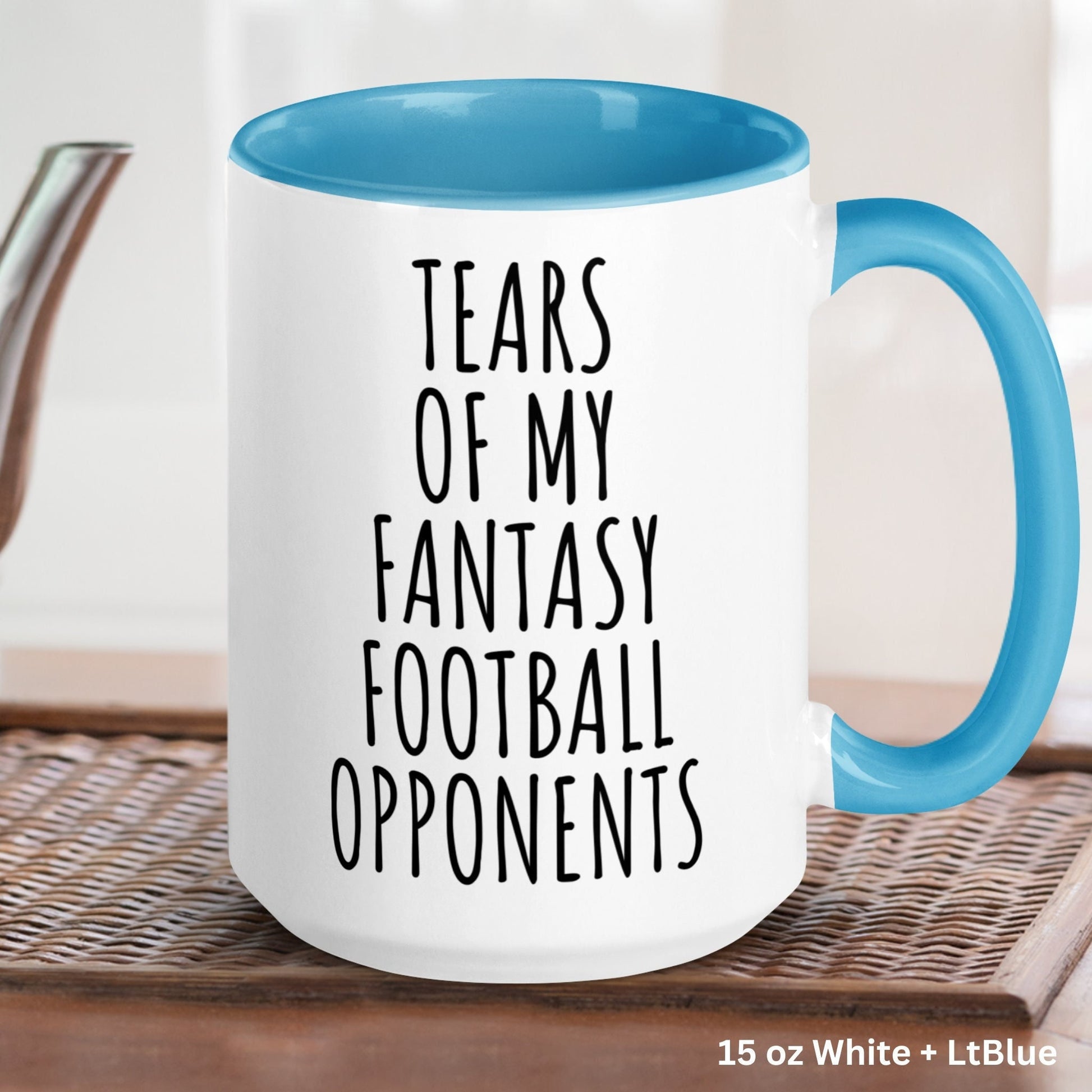 Fantasy Football Mug, Tears of My Fantasy Football Opponents, Fantasy Football Gifts, Funny Football Coffee Mug - Zehnaria - HOBBIES & TRAVEL - Mugs