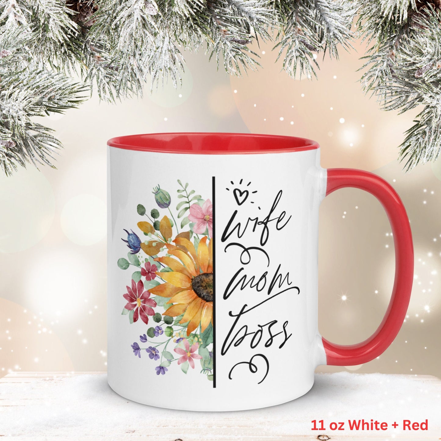 Wife Mom Boss Mug, Mom Gift, Mothers Day Gifts, Happy Mothers Day - Zehnaria - - Mugs