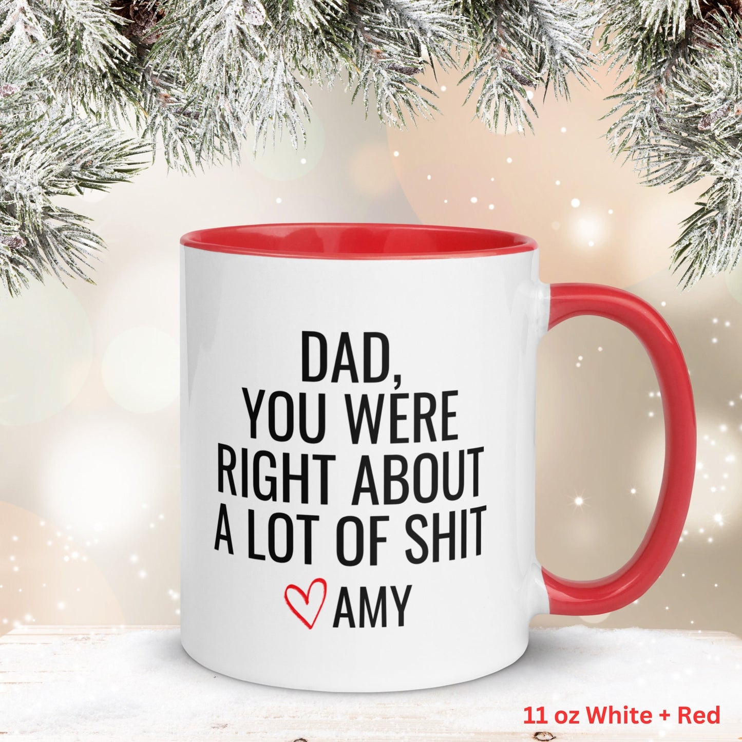 Dad You Were Right, Personalized Gift, Fathers Day Gifts, Custom Dad Mug - Zehnaria - ALL PERSONALIZED - Mugs