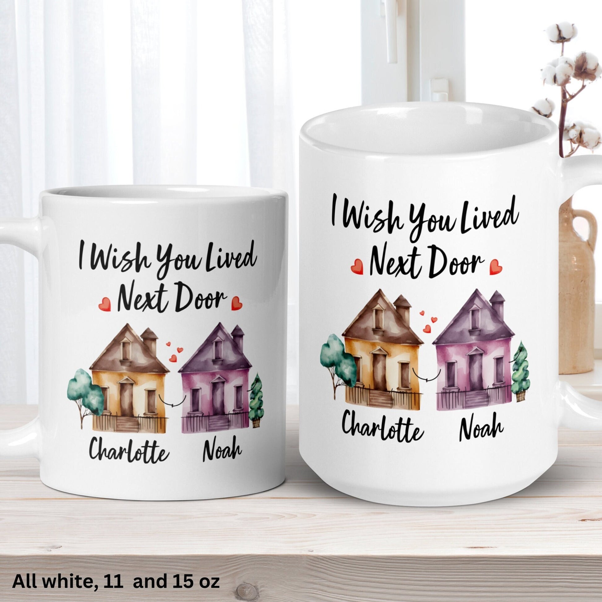 Personalized Mug, Mothers Day Mug, Best Friend Coffee Mug, Sister Mug - Zehnaria - ALL PERSONALIZED - Mugs