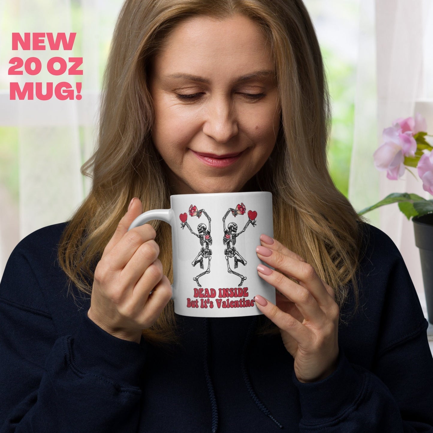 Valentines Day, Valentines Gifts, Valentine Day Gift, Skeleton Dancing - Zehnaria - MORE HOLIDAYS & SEASONS - Mugs