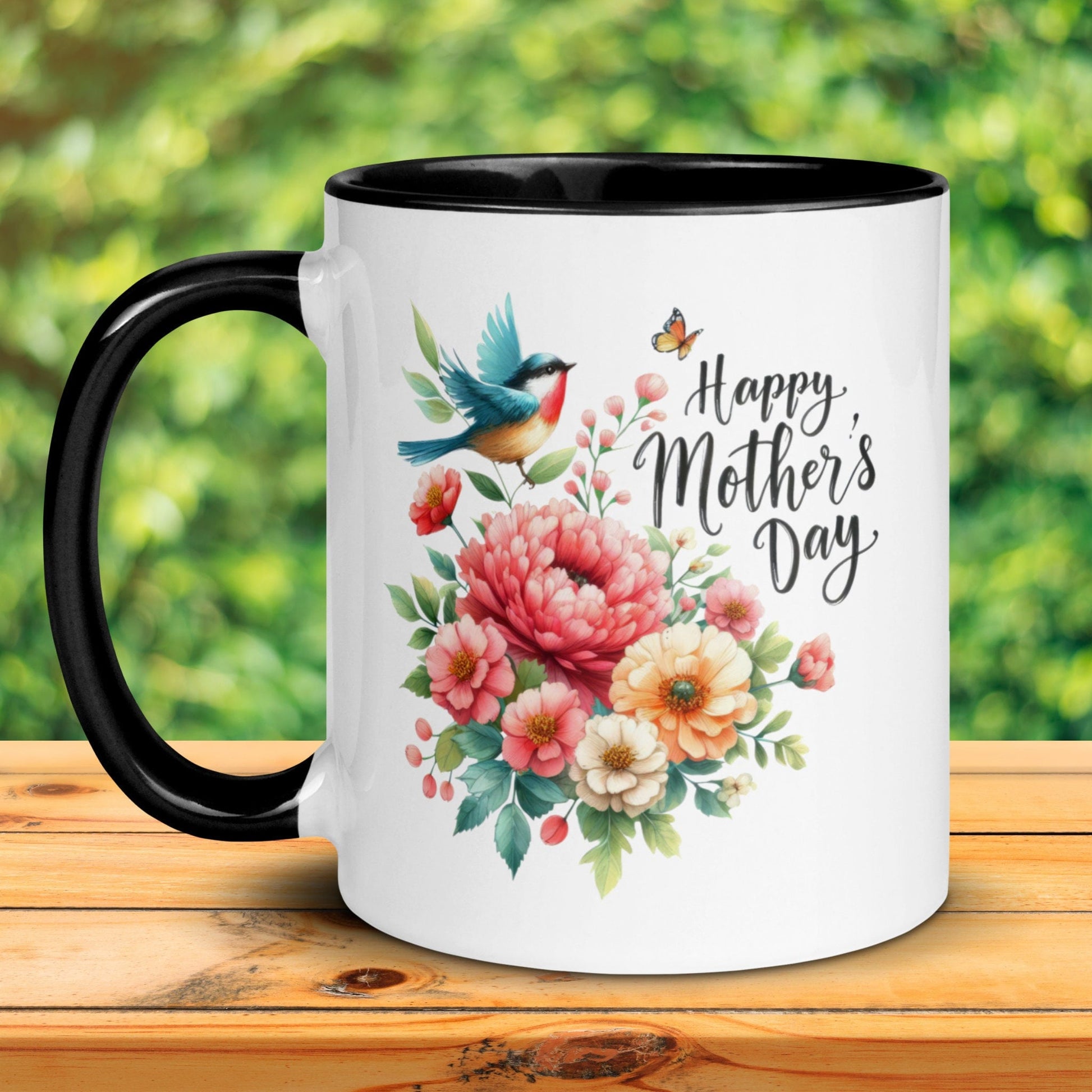 Happy Mothers Day, Floral Mug, Mothers Day Gifts, Mom Coffee Mug - Zehnaria - MORE HOLIDAYS & SEASONS - Mugs