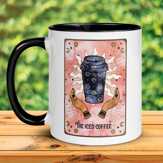 The Iced Coffee Tarot Card, Occult Skeleton Mug, Coffee Lover, Witchy Mug - Zehnaria - MYSTICAL - Mugs