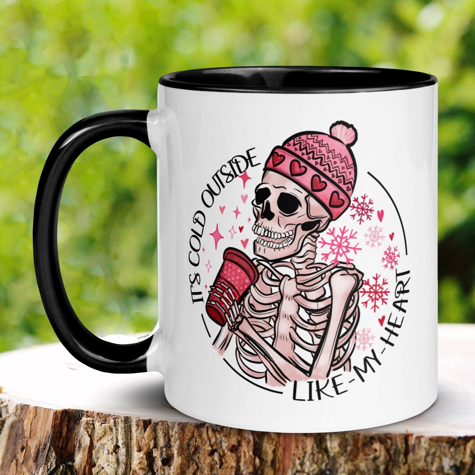 Valentines Day, Skeleton Mug, Valentines Gifts, Valentine Day Gift - Zehnaria - MORE HOLIDAYS & SEASONS - Mugs