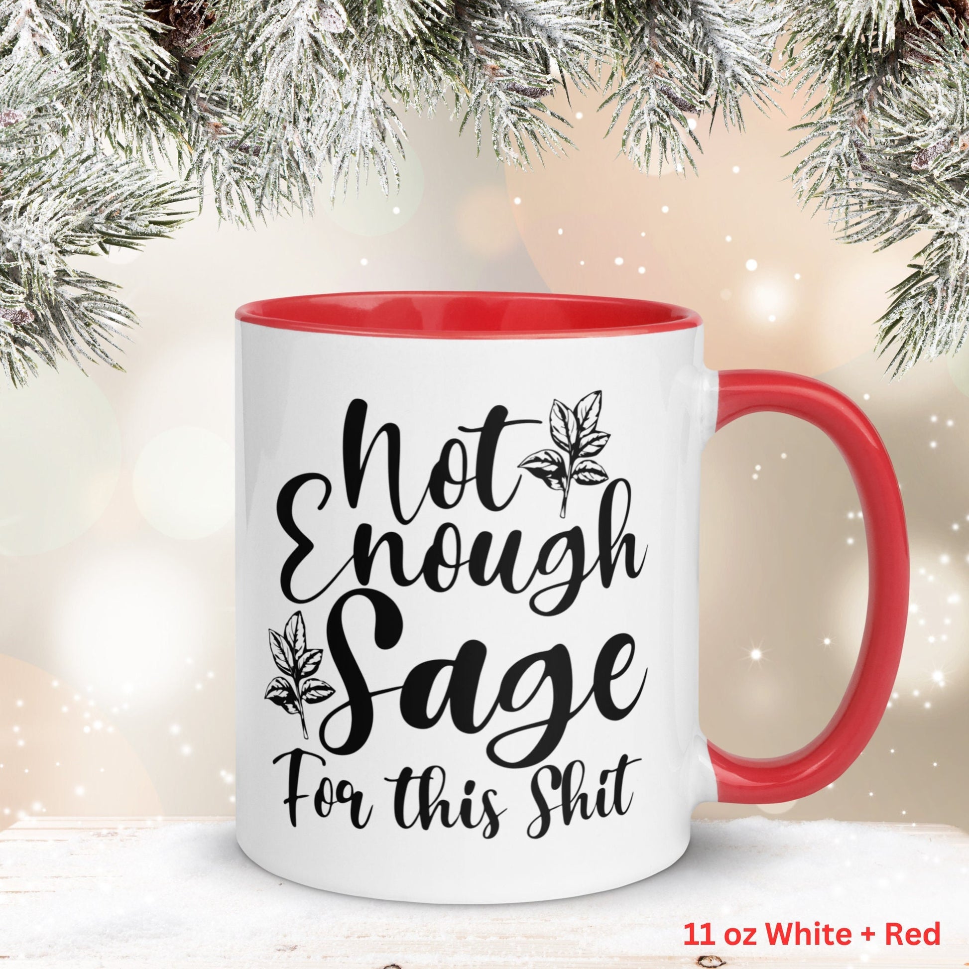 Not Enough Sage For This Shit, Funny Mugs, Spiritual Gift, Witchy Gifts - Zehnaria - FUNNY HUMOR - Mugs