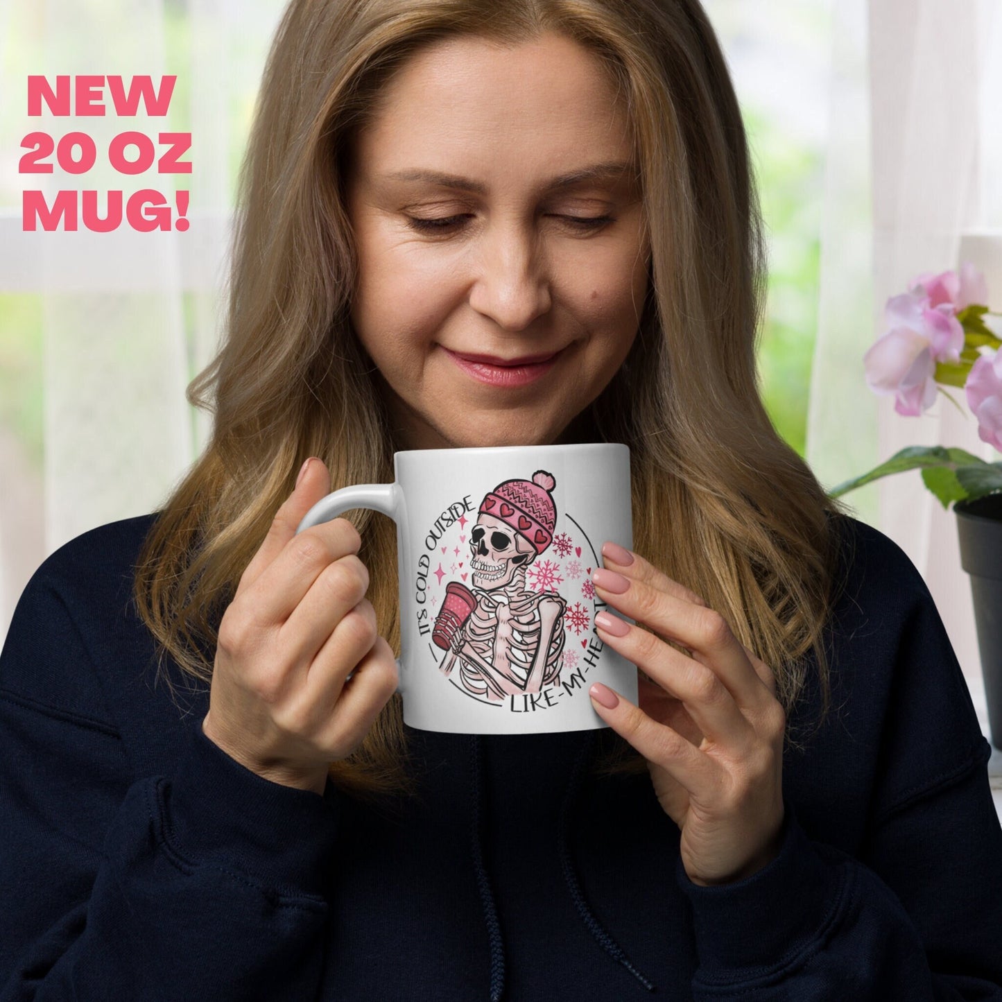 Valentines Day, Skeleton Mug, Valentines Gifts, Valentine Day Gift - Zehnaria - MORE HOLIDAYS & SEASONS - Mugs