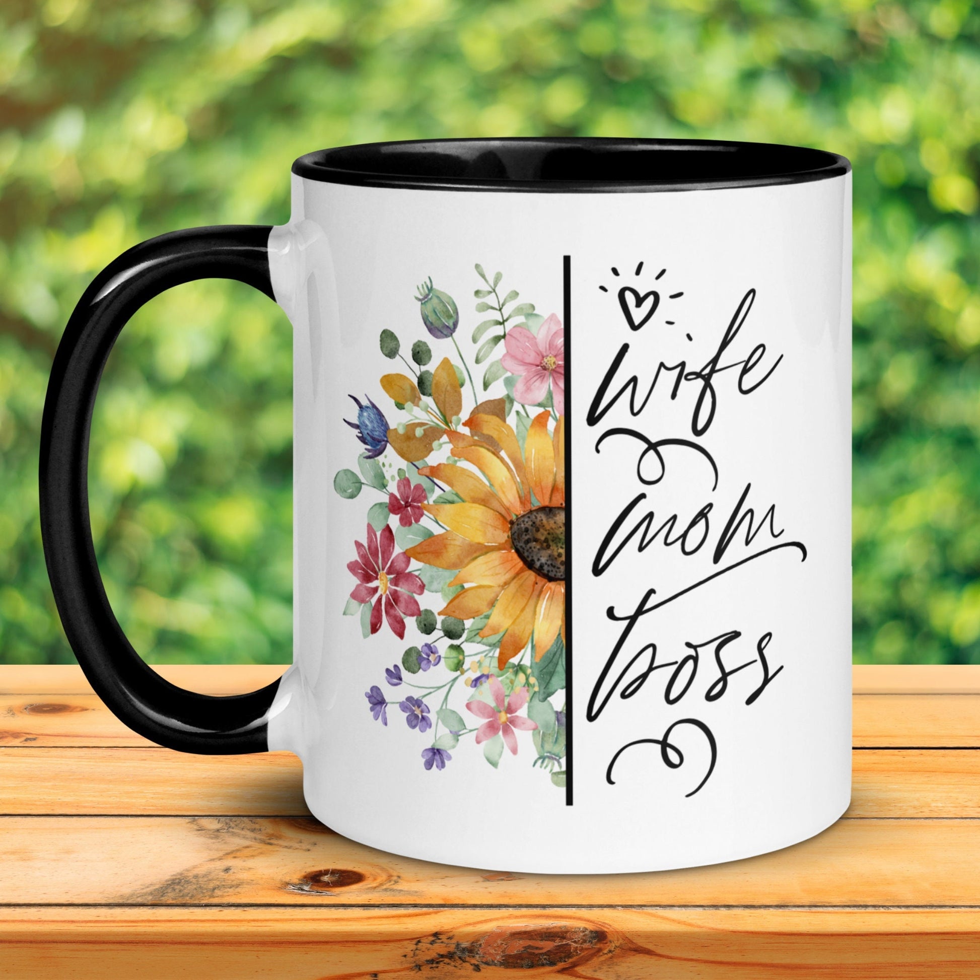 Wife Mom Boss Mug, Mom Gift, Mothers Day Gifts, Happy Mothers Day - Zehnaria - - Mugs