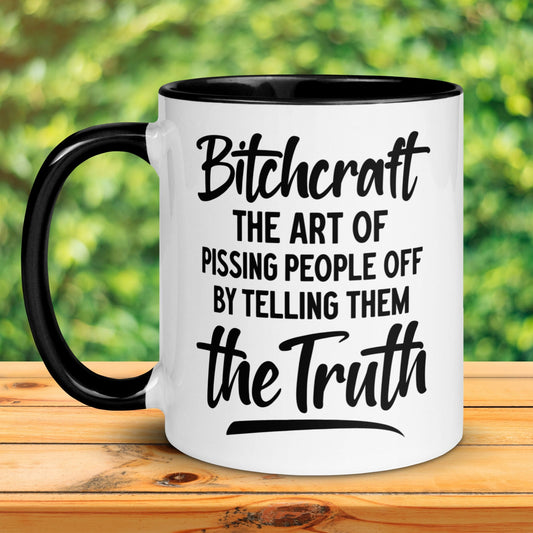 Bitchcraft Mug, Funny Coffee Mug, Snarky Bitch Mug, Sarcastic Saying - Zehnaria - - Mugs