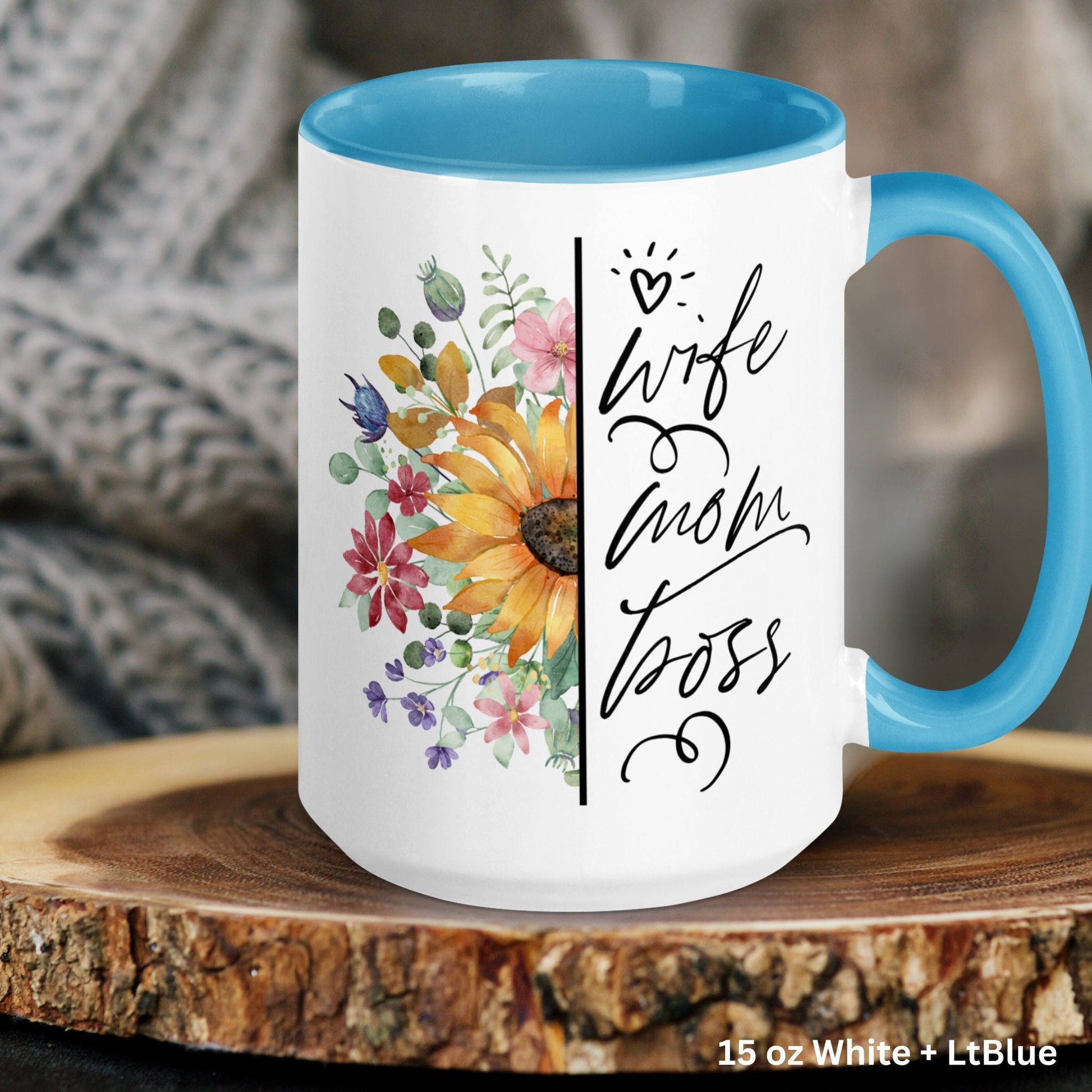 Wife Mom Boss Mug, Mom Gift, Mothers Day Gifts, Happy Mothers Day - Zehnaria - - Mugs