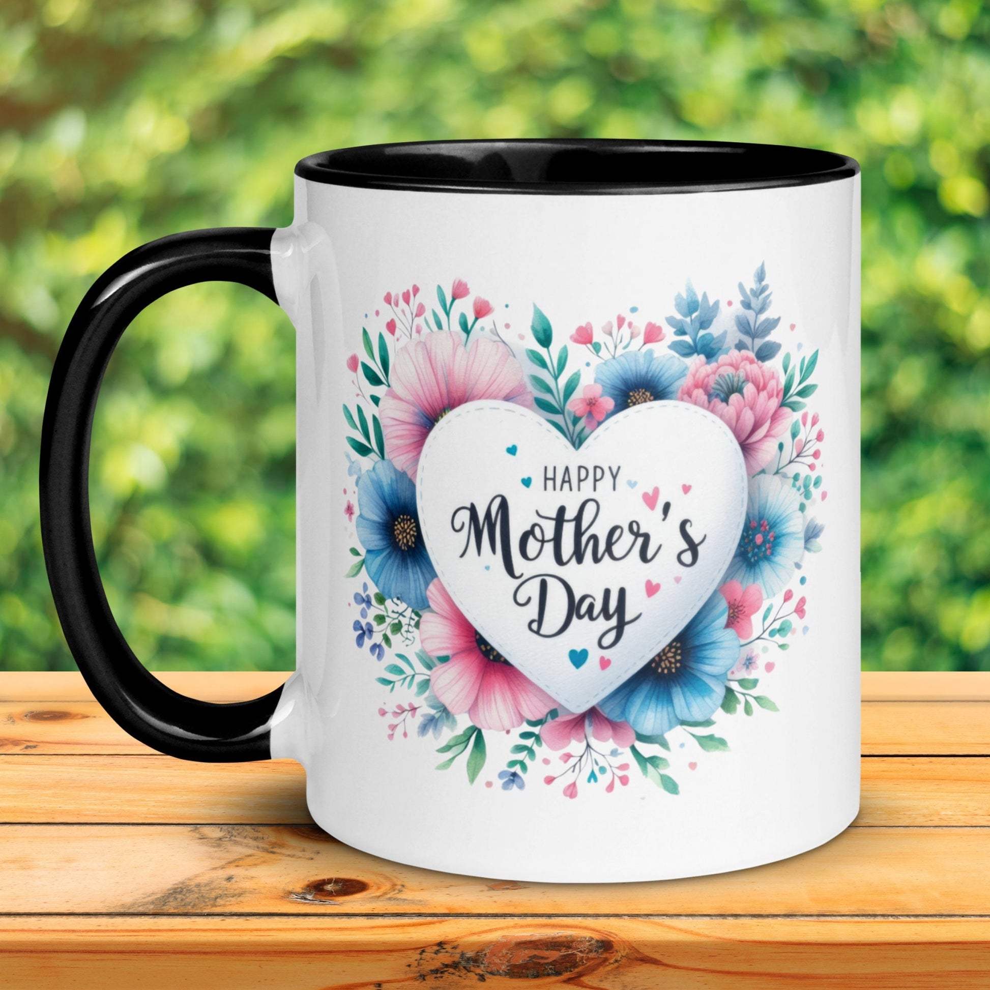 Happy Mothers Day Mug, Gifts For Mom, Mothers Day Gifts, Flower Coffee Mug - Zehnaria - MORE HOLIDAYS & SEASONS - Mugs