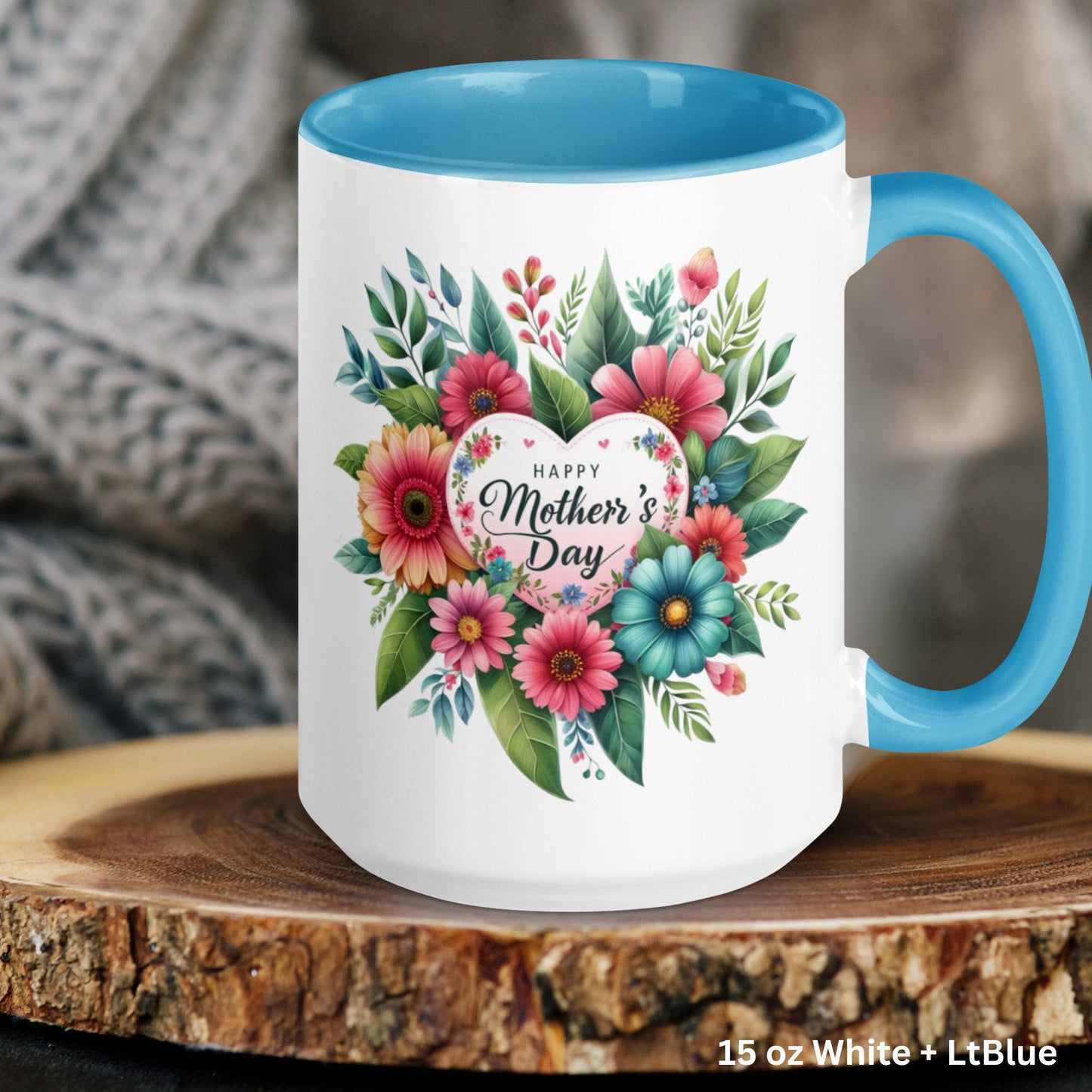 Happy Mothers Day, Floral Mug, Mothers Day Gifts, Mom Coffee Mug - Zehnaria - MORE HOLIDAYS & SEASONS - Mugs