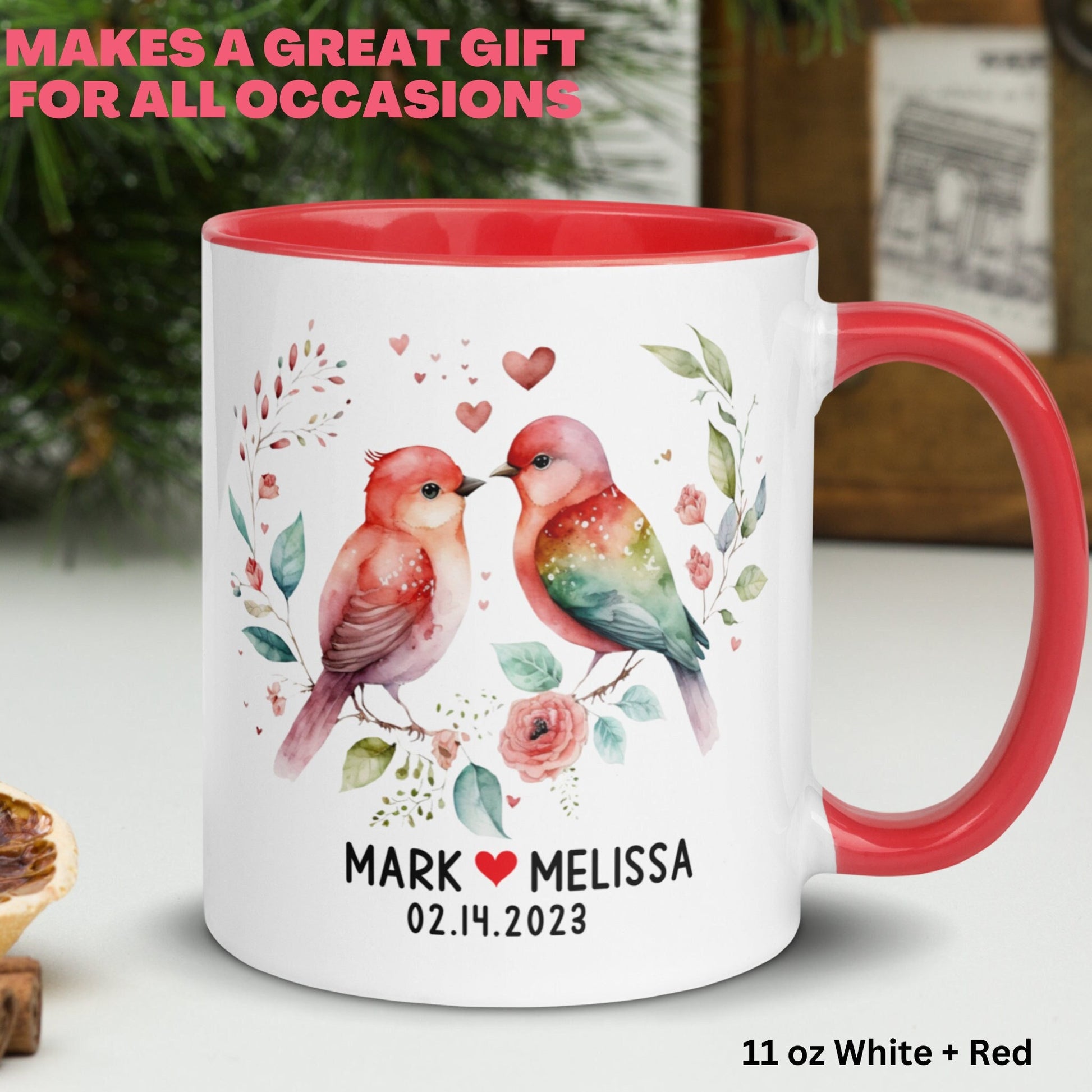 Personalized Gift, Valentines Day Gifts, Custom Name Mug, Valentine Day Coffee Mug - Zehnaria - ALL PERSONALIZED - Mugs