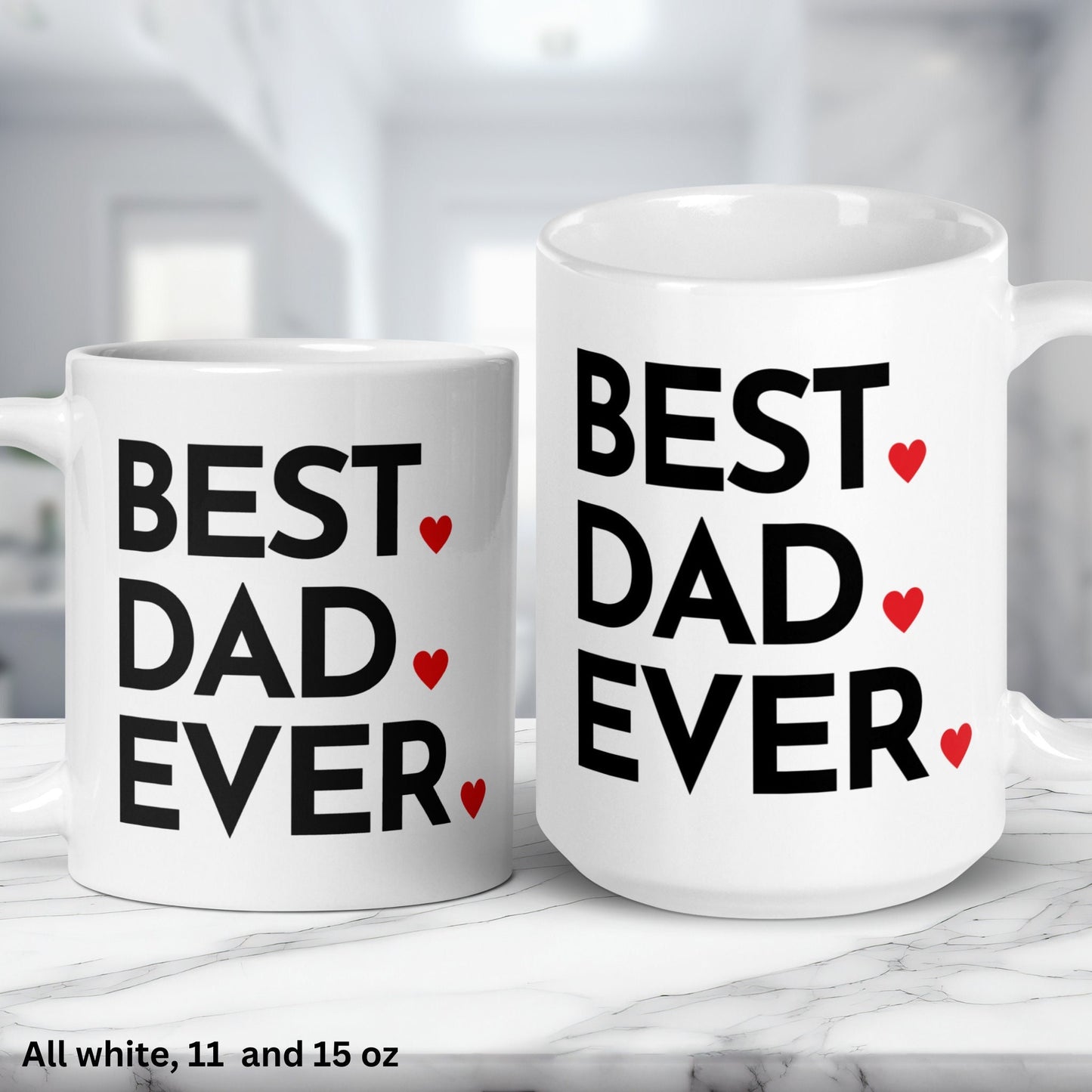 Best Dad Ever, Dad Gifts, Dad Mug, Gifts for Dad - Zehnaria - FAMILY & FRIENDS - Mugs