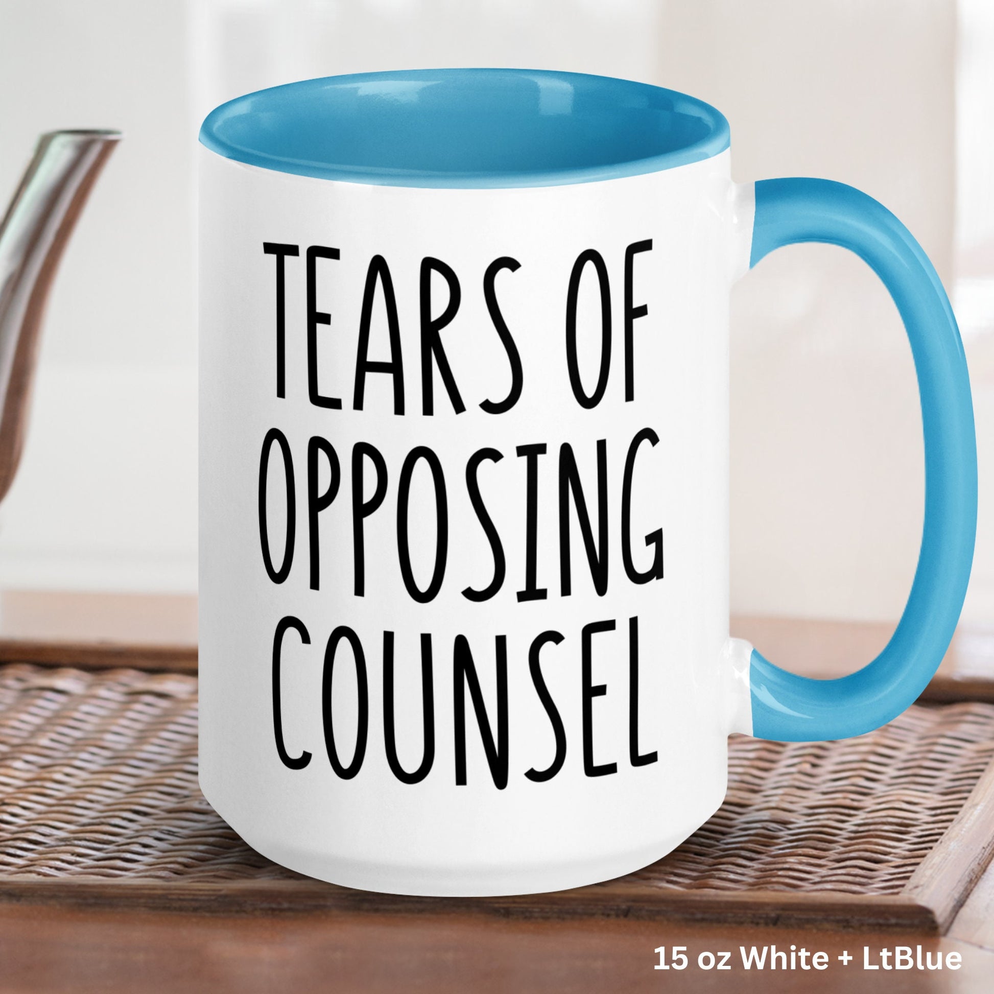 Lawyer Mug, Tears of Opposing Counsel Mug, Lawyer Coffee Mug, Law Student Mug - Zehnaria - CAREER & EDUCATION - Mugs