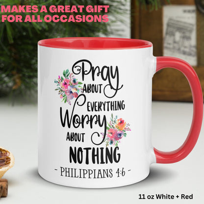 Christian Gifts, Christian Mugs, Scripture Mug, Philippians 4:6 - Zehnaria - FAITH AND RELIGION - Mugs