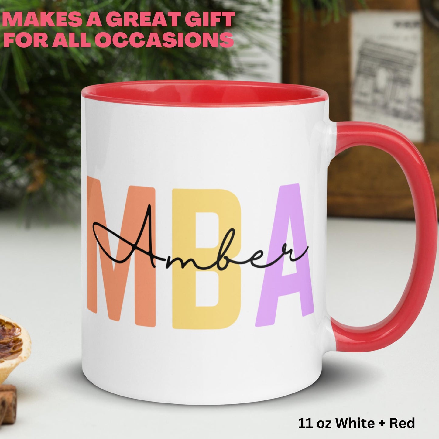 Graduation Gifts, Personalized MBA Mug, MBA Graduation Mug, MBA Gift Mug - Zehnaria - CAREER & EDUCATION - Mugs