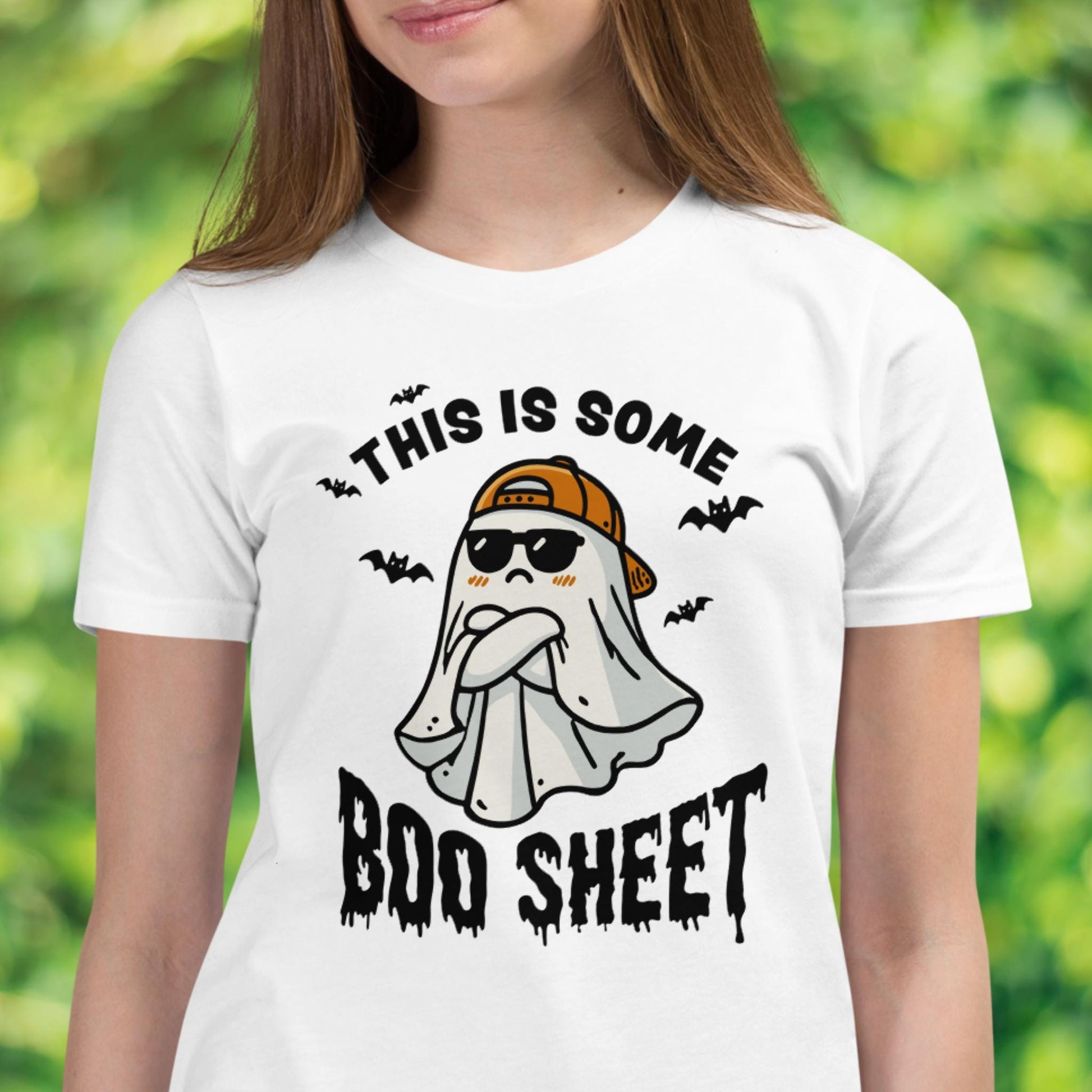 This is Some Boo Sheet Halloween Shirt, Ghost Tshirt, Funny Halloween Gift, Long Short Sleeved - Zehnaria - - T-shirts