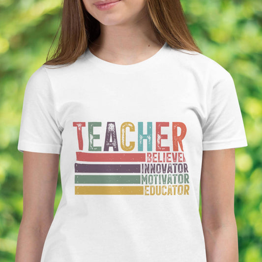 Teacher Shirt Tee, Teacher Appreciation Gift, Back to School Shirt, Teacher Gift - Zehnaria - - T-shirts