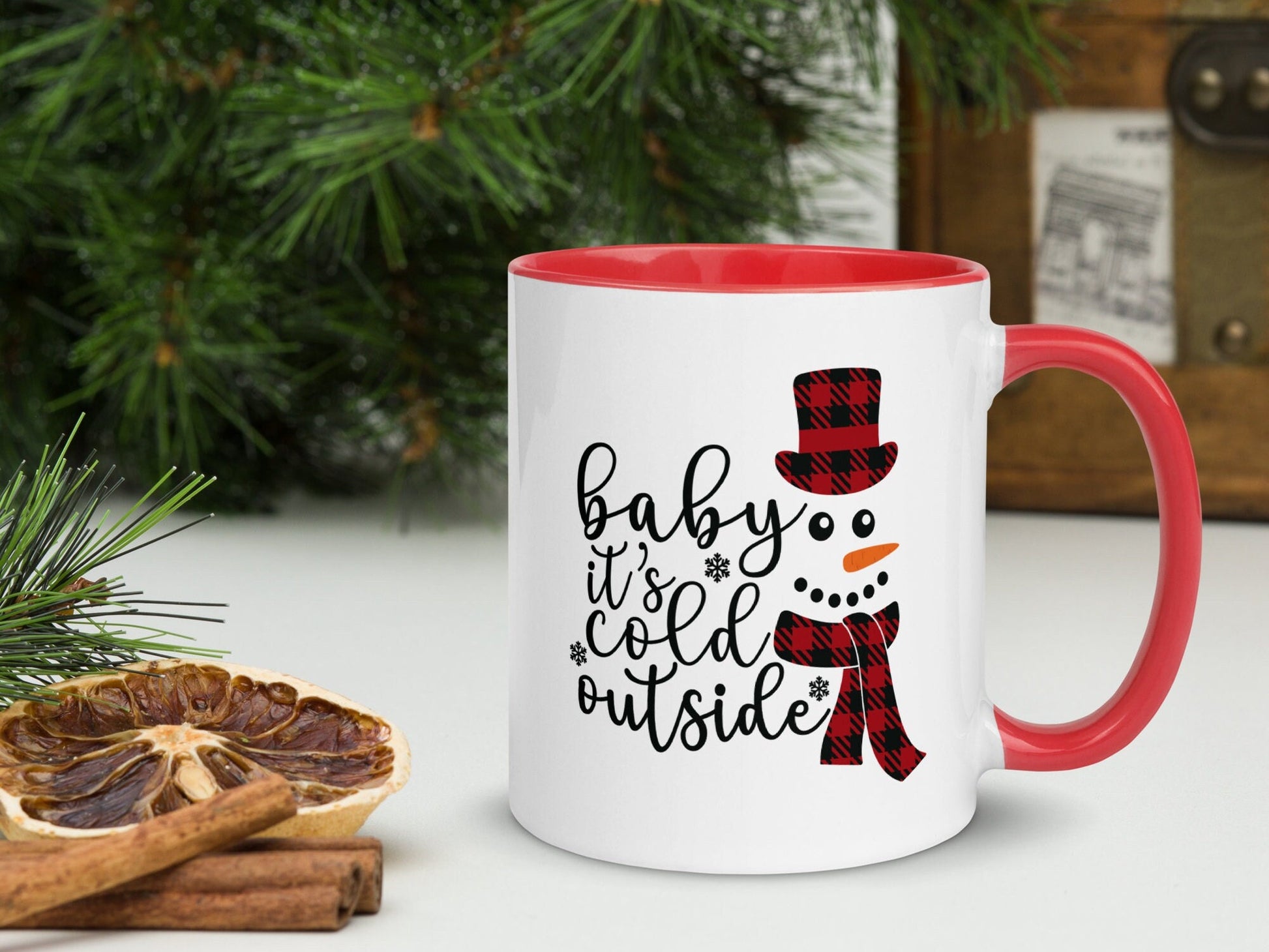 Merry Christmas Tree Mug, Holiday Coffee Cup, Birthday Gift for Dad Mom, Gift for Her Him, Gift for Coworker Friend, Ceramic Mug, 027