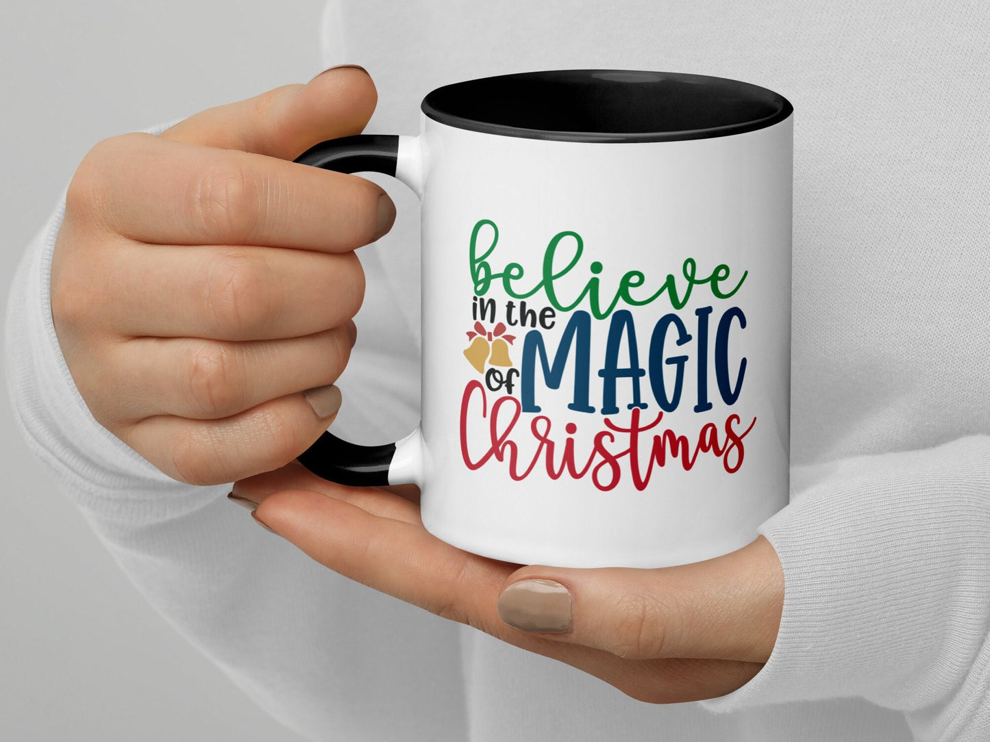 Believe in the Magic of Christmas Mug, Coffee Cup, Birthday Gift for Dad Mom, Gift for Her Him, Holiday Ceramic Mug, 025 Zehnaria