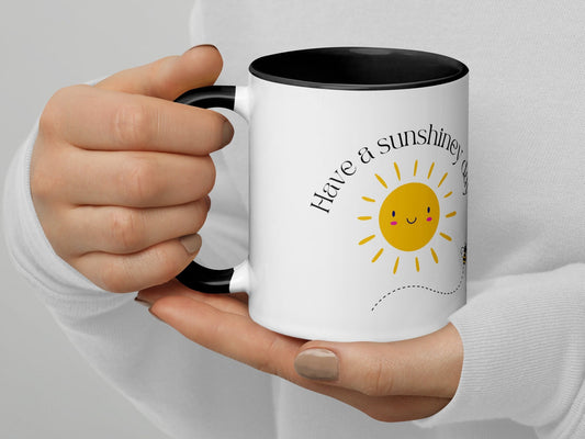 Sunshiney Day Mug, Funny Coffee Tea Cup, Birthday Gift for Dad Mom, Gift for Her Him or Friend, Cute Christmas Ceramic Mug, 015 Zehnaria
