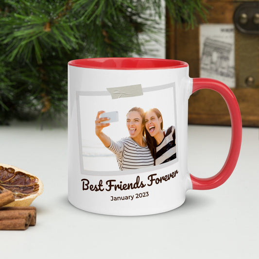 BFF Best Friends Forever Personalized Mug, Custom Coffee Cup, Birthday Gift for Dad Mom, Gift for Her Him, Gift for BFF, Ceramic Mug, 010