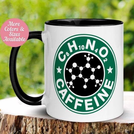 Caffeine Mug, Science Mug - Zehnaria - FUNNY HUMOR - Mugs