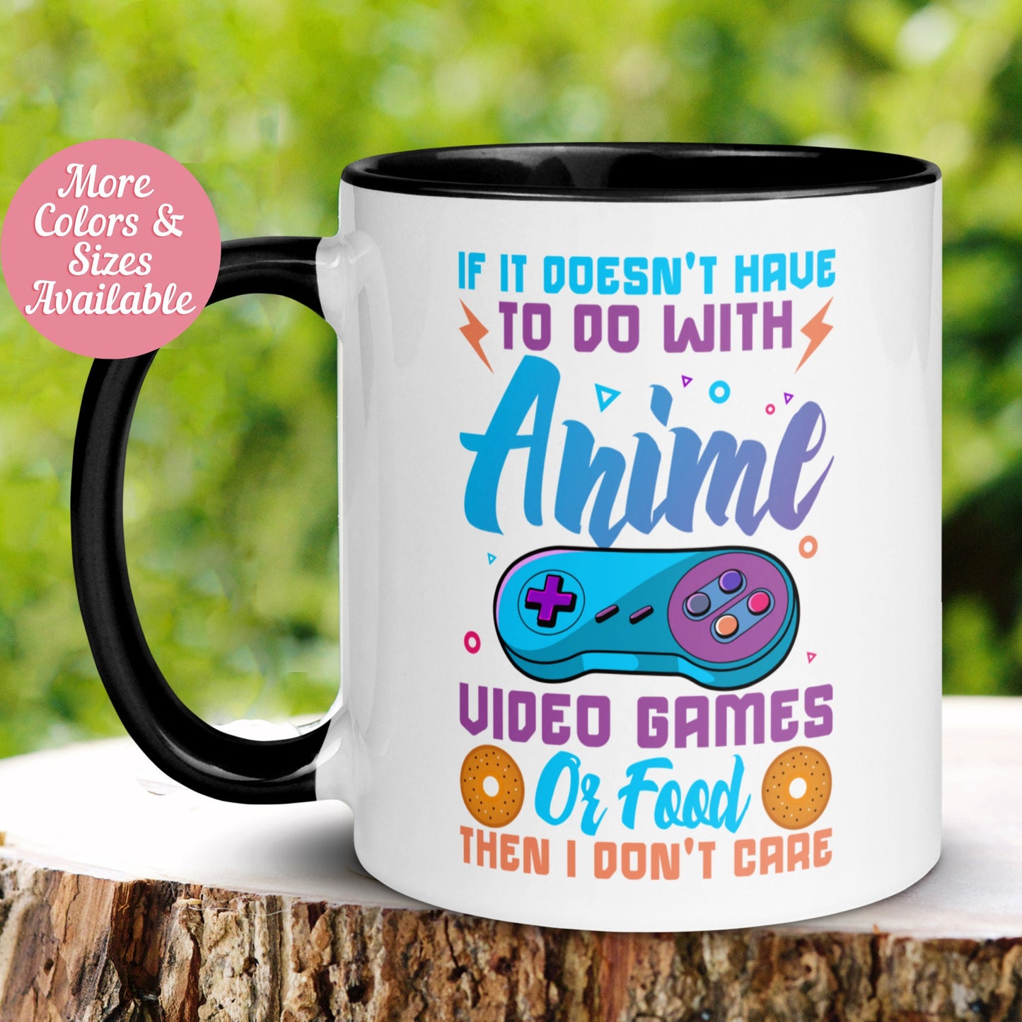 If It Doesn't Have To Do With Anime, Video Games Or Food - Then I Don't Care Mug - Zehnaria - HALLOWEEN - Mugs