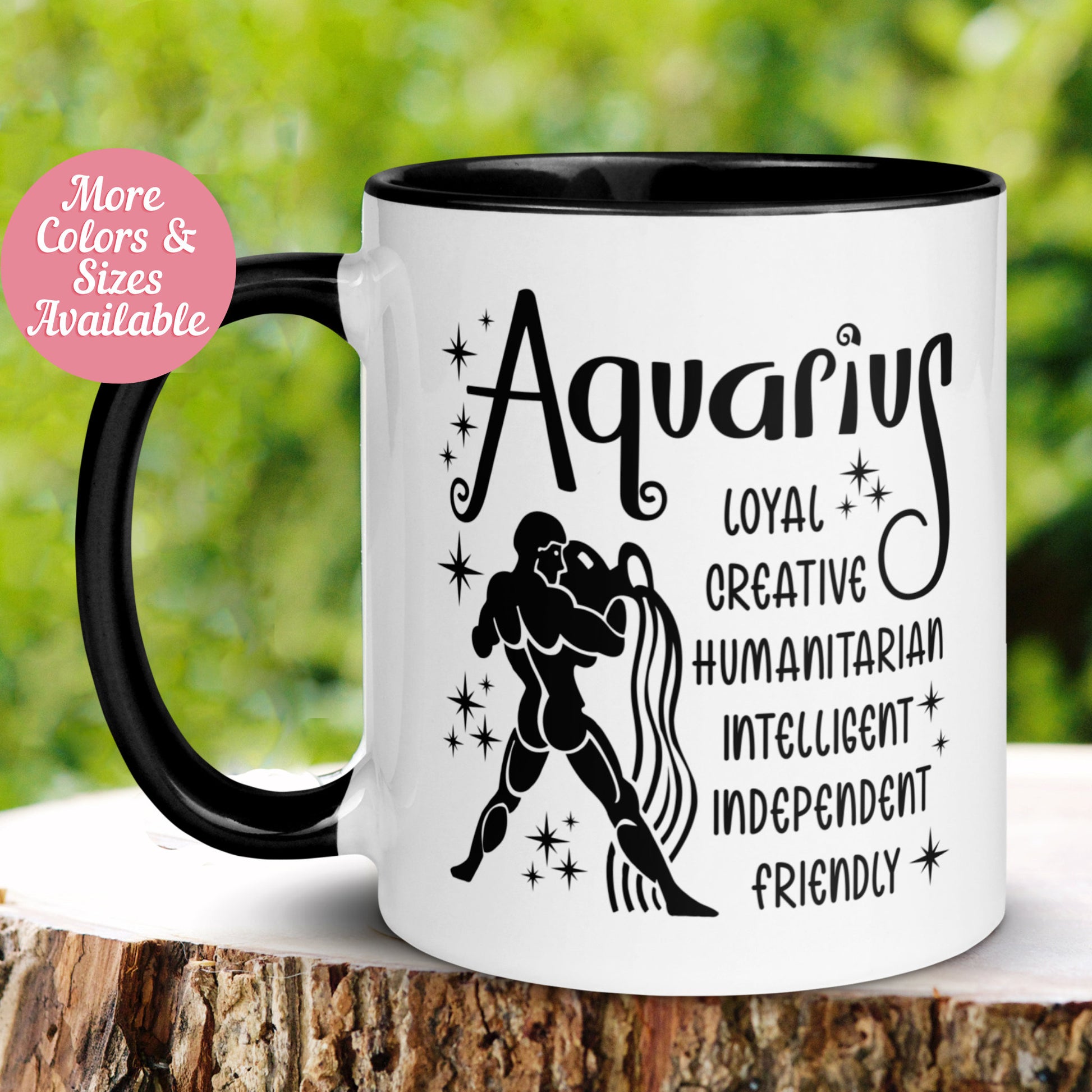 Aquarius Mug, Zodiac Mug - Zehnaria - BIRTHDAY & ZODIAC - Mugs