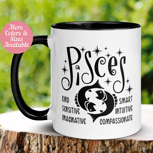 Pisces Mug, Zodiac Mug - Zehnaria - BIRTHDAY & ZODIAC - Mugs