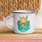 Tiger in Cup Mug, Personalize Custom Name Mug, Cute Mug for Kids, Camping Mug, Hot Chocolate Mug, Cute Colorful Cup, 434 Zehnaria