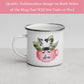 Elephant in Cup Mug, Personalize Custom Name Mug, Cute Mug for Kids, Camping Mug, Hot Chocolate Mug, Cute Colorful Cup, 434 Zehnaria