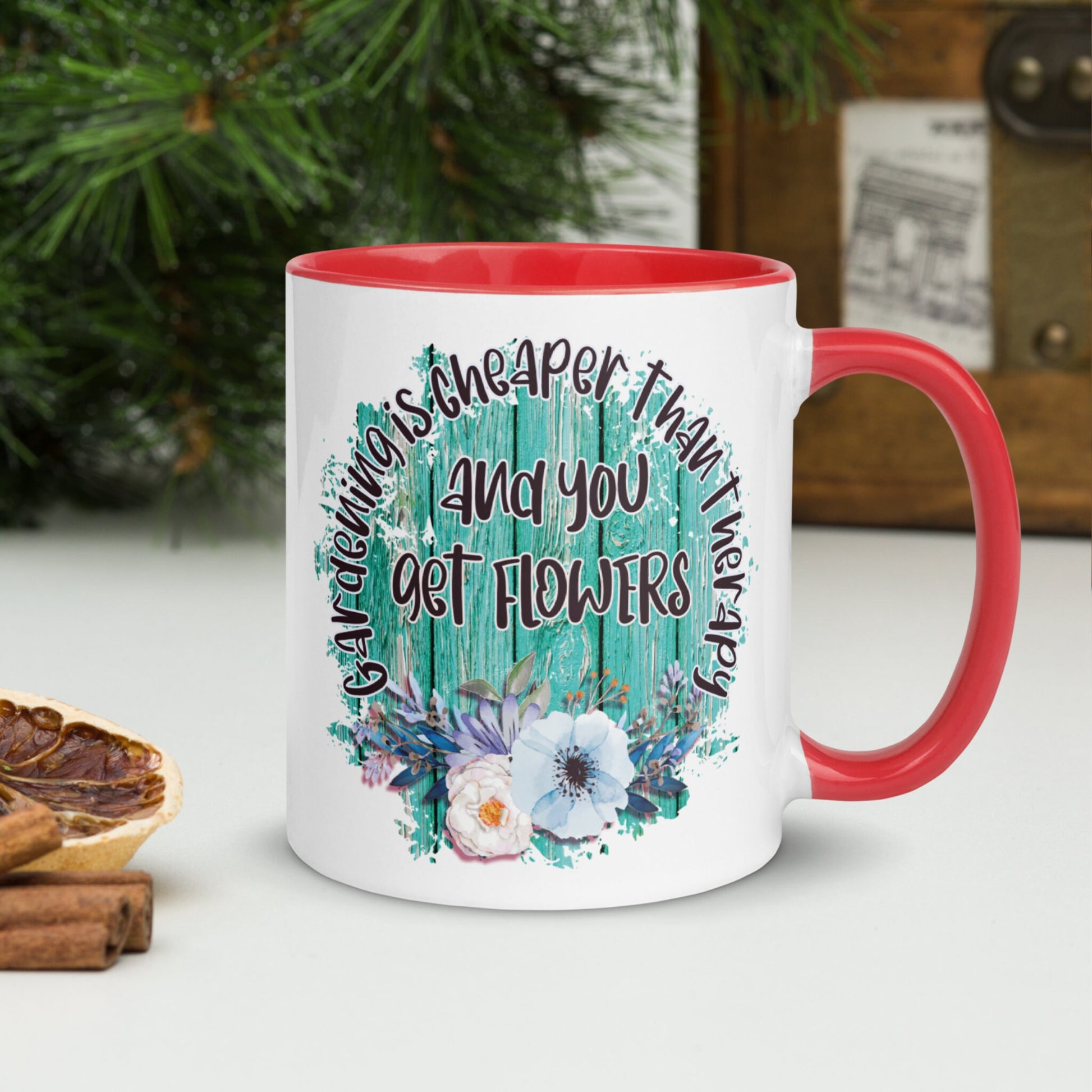 Gardening Mug, Gardening Is Cheaper Than Therapy And You Get Flowers Mug - Zehnaria - HOBBIES & TRAVEL - Mugs