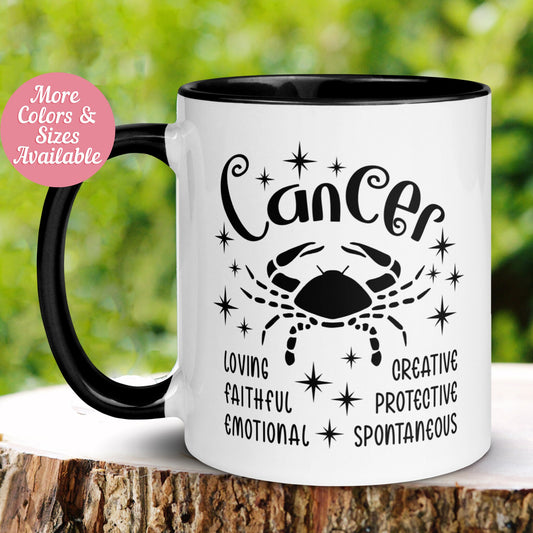 Cancer Mug, Zodiac Mug - Zehnaria - BIRTHDAY & ZODIAC - Mugs