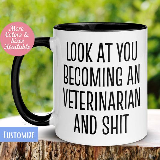 Veterinarian Gift, Graduation Mug - Zehnaria - CAREER & EDUCATION - Mugs