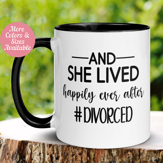 Divorce Mug, Happily Ever After Divorced Mug - Zehnaria - DIVORCE - Mugs