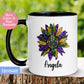 Mardi Gras Mug, Sunflower Mug - Zehnaria - MORE HOLIDAYS & SEASONS - Mugs