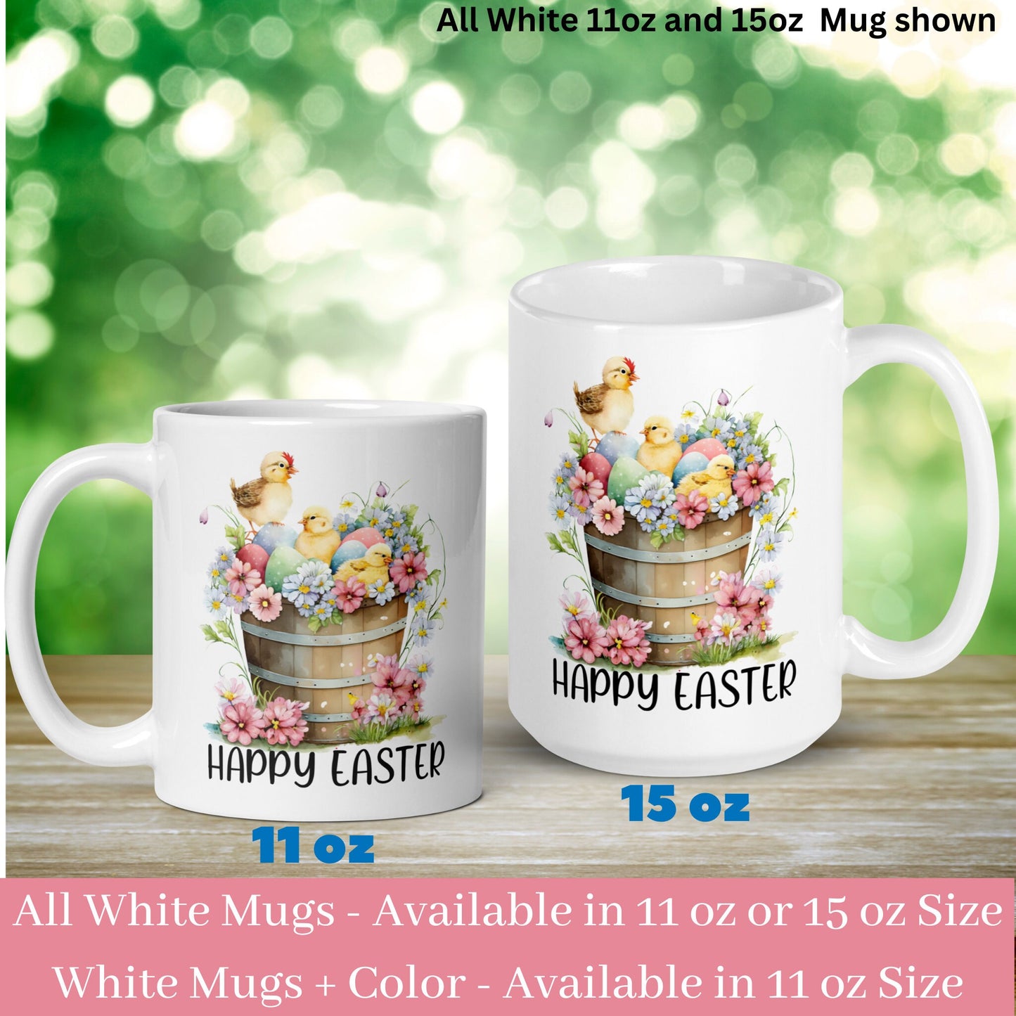 Easter Basket Mug, Easter Mug - Zehnaria - MORE HOLIDAYS & SEASONS - Mugs