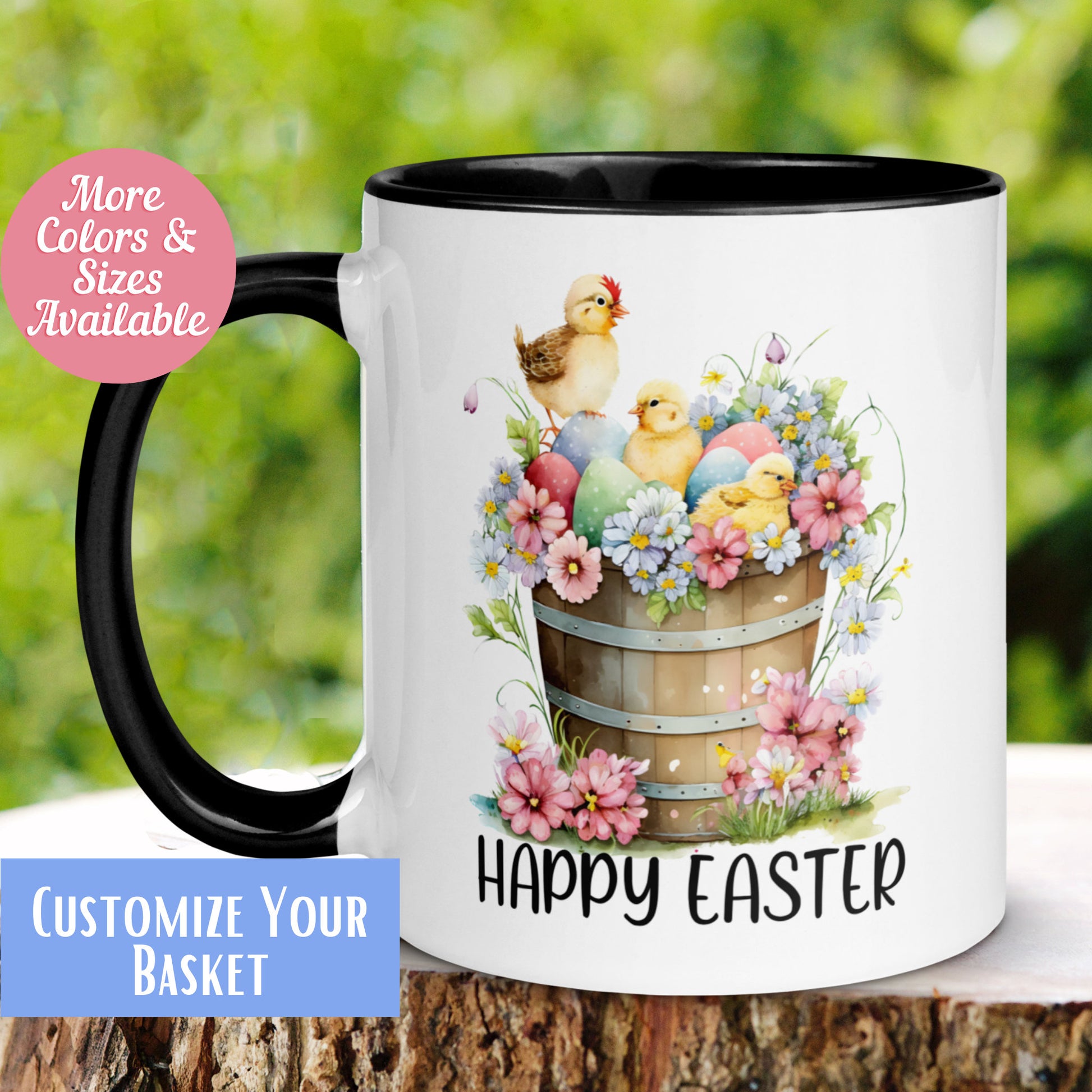 Easter Basket Mug, Easter Mug - Zehnaria - MORE HOLIDAYS & SEASONS - Mugs