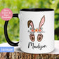 Personalized Easter Mug, Easter Bunny Mug - Zehnaria - MORE HOLIDAYS & SEASONS - Mugs