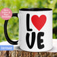 Love Mug, Heart Mug - Zehnaria - FAMILY & FRIENDS - Mugs